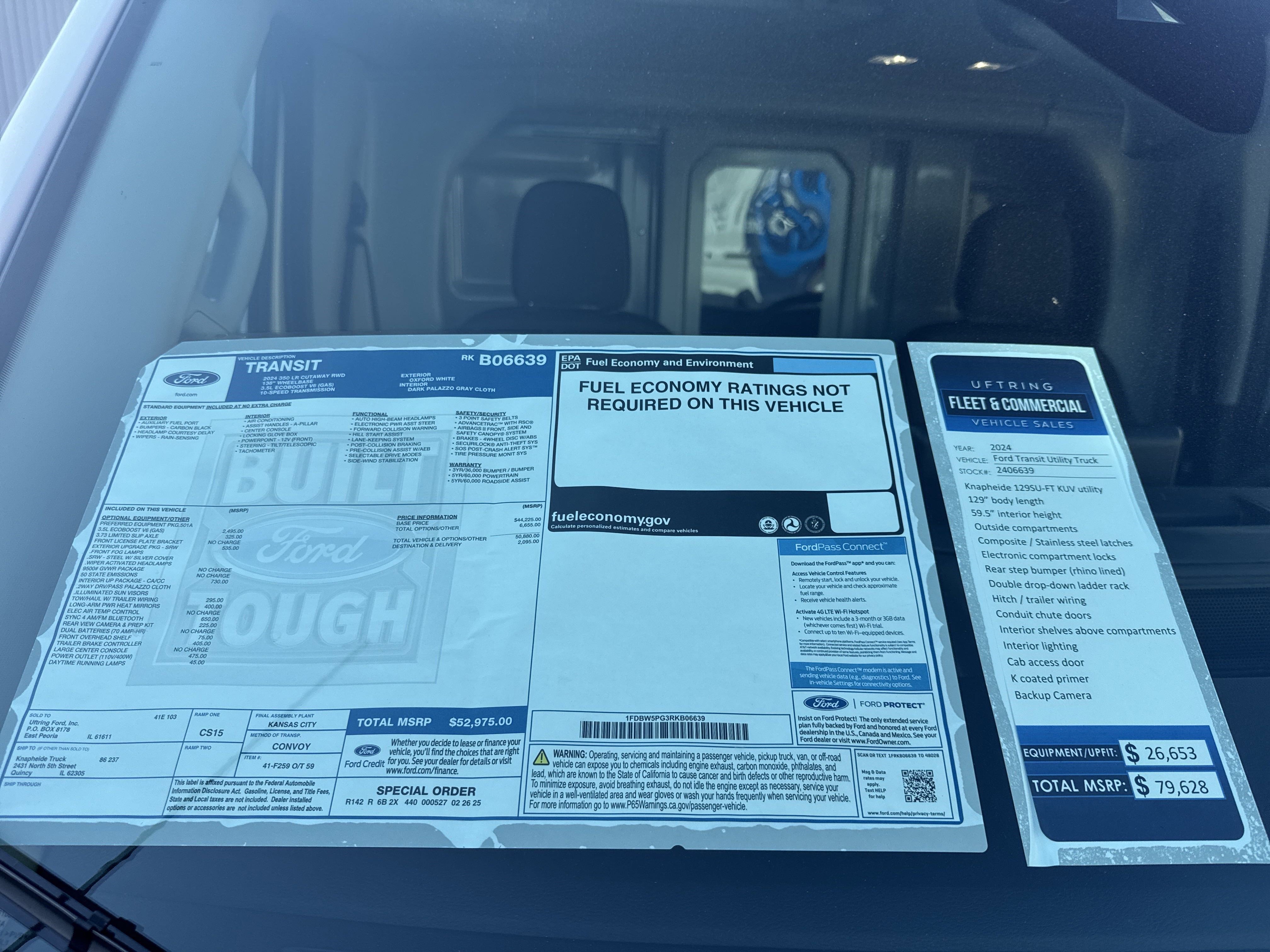 Used 2024 Ford Transit 350 w/ Interior Upgrade Package image 19