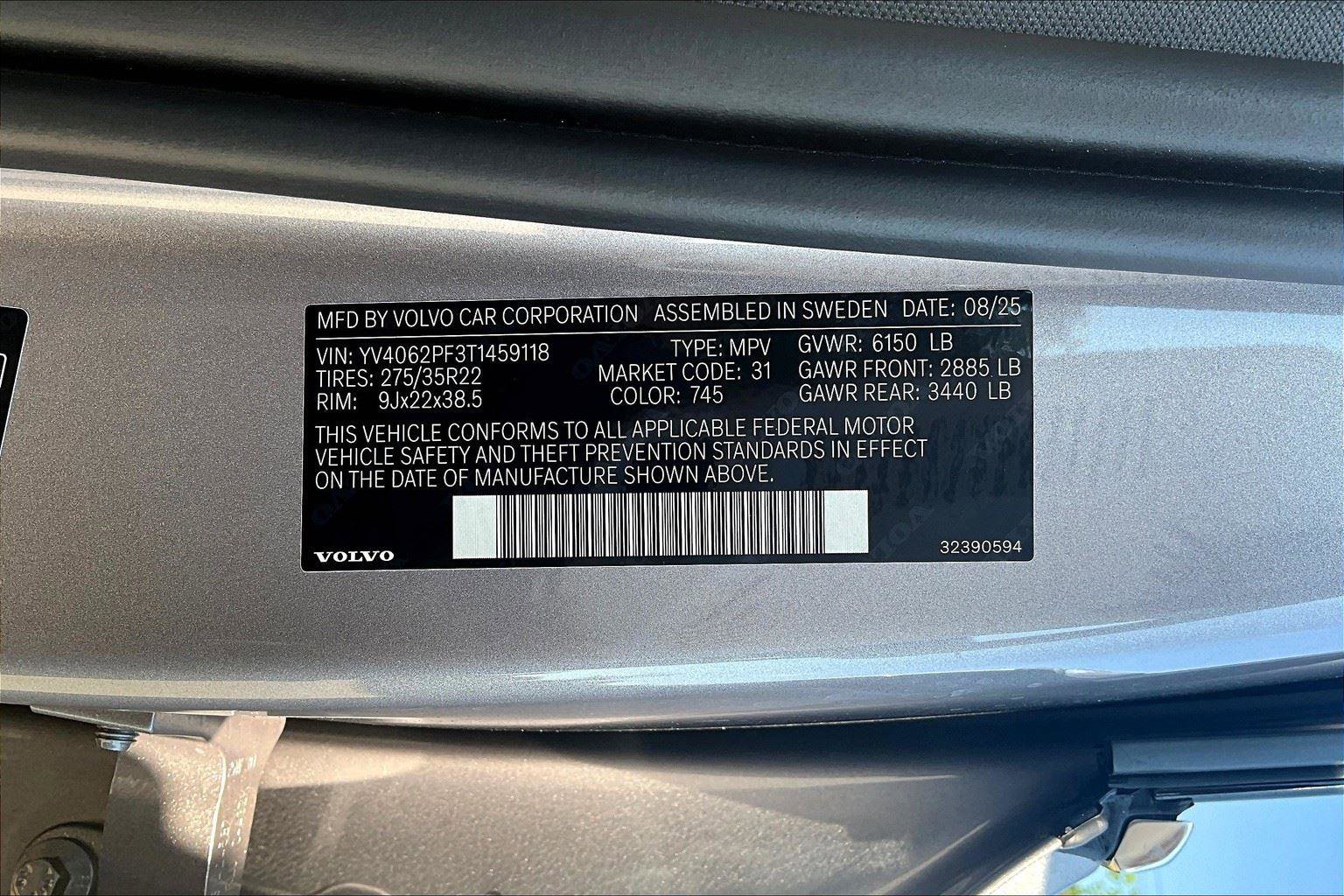 New 2026 Volvo XC90 B6 Ultra image 26
