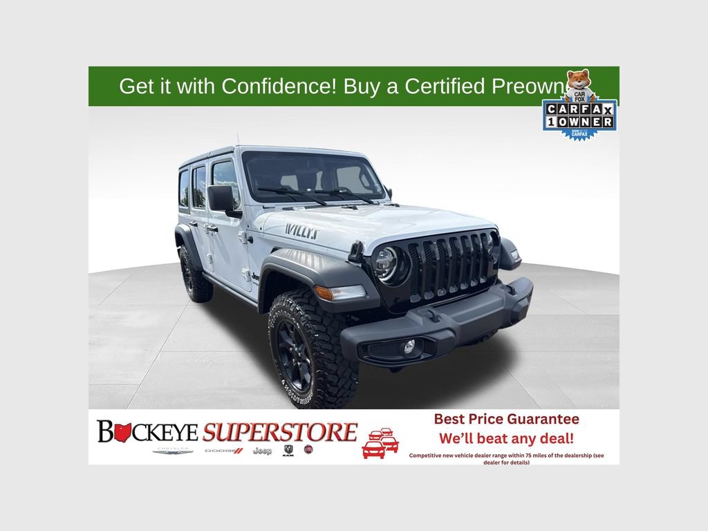 Certified 2022 Jeep Wrangler Unlimited Sport AWD/4WD 360° Tour