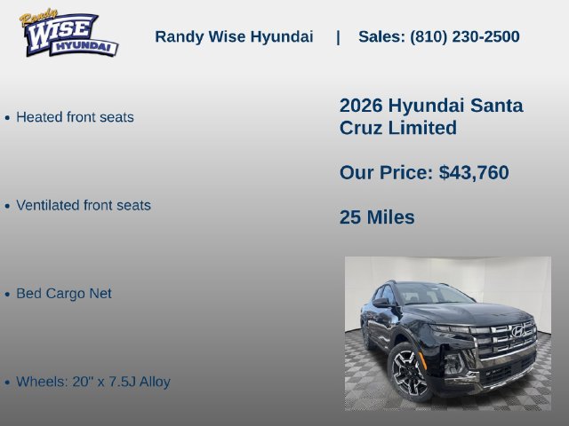 New 2026 Hyundai Santa Cruz Limited AWD/4WD image 20
