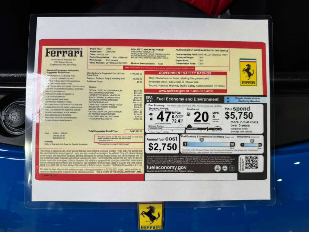 Used 2023 Ferrari 296 GTB image 32