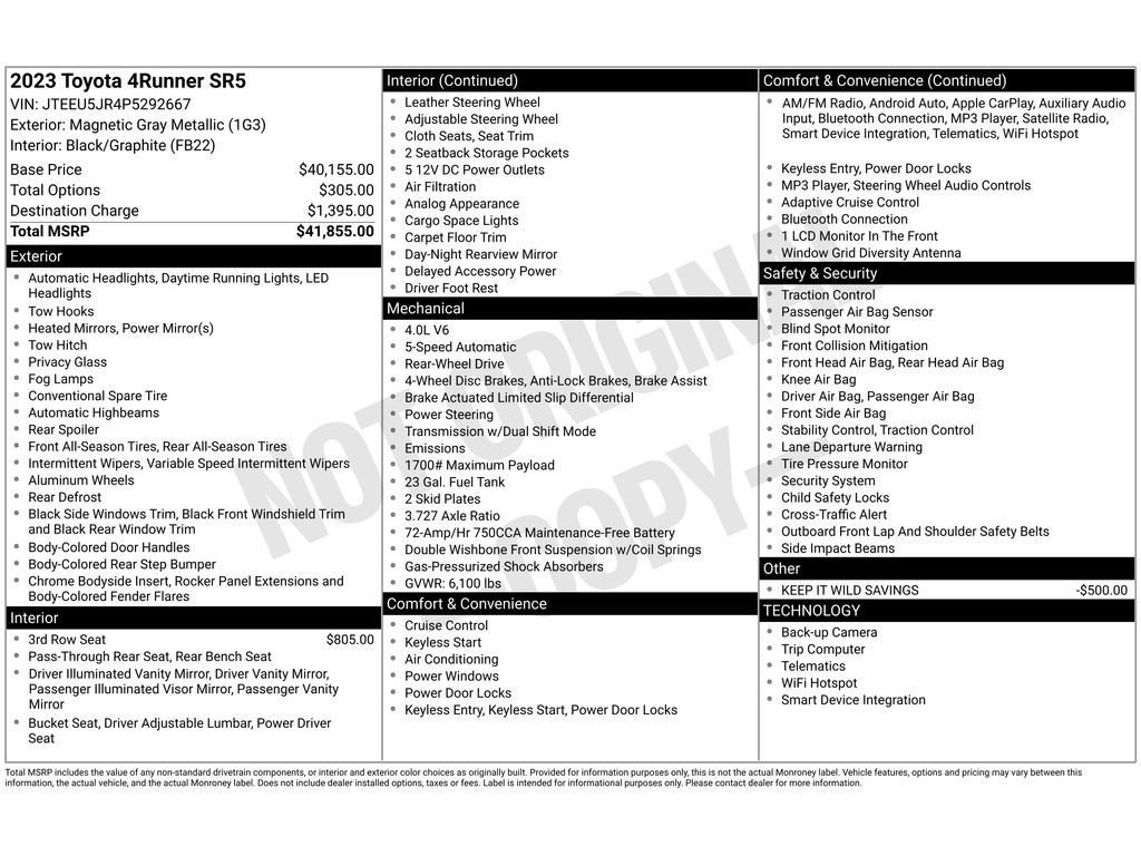 Used 2023 Toyota 4Runner SR5 image 4