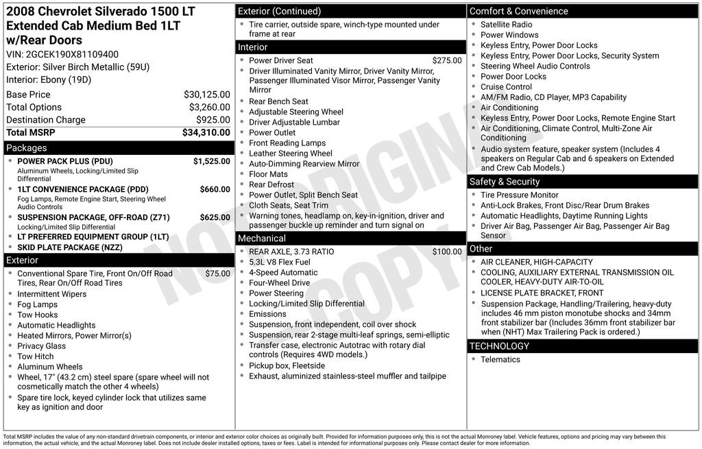 Used 2008 Chevrolet Silverado 1500 LT w/ Power Pack Plus image 30