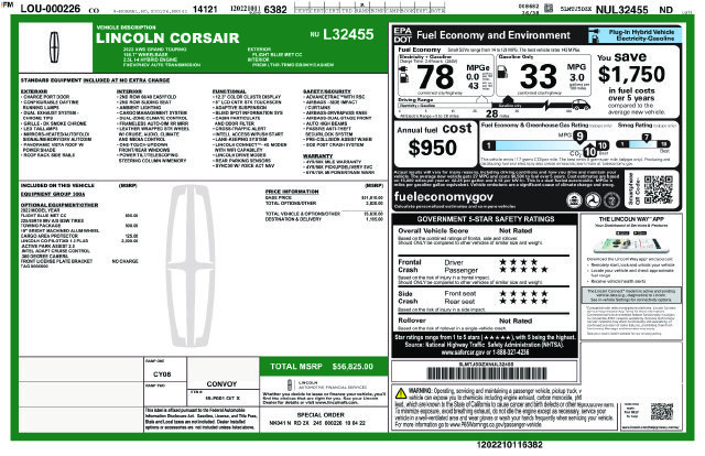 Certified 2022 Lincoln Corsair Grand Touring w/ Towing Package AWD/4WD image 5