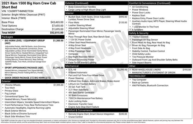 Used 2021 RAM 1500 Big Horn image 6