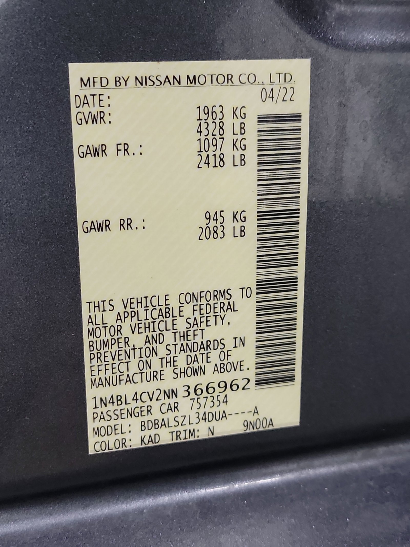 Used 2022 Nissan Altima 2.5 SR image 32