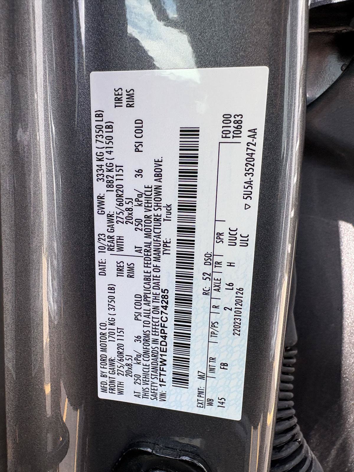 Used 2023 Ford F150 XLT w/ Equipment Group 302A High AWD/4WD image 18