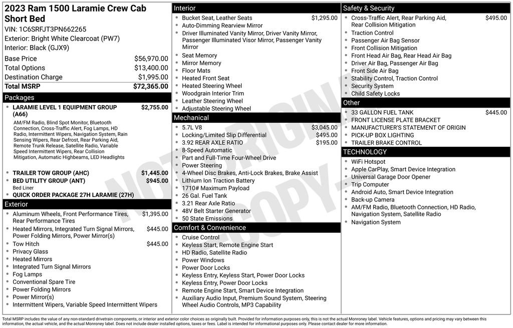 Certified 2023 RAM 1500 Laramie AWD/4WD image 41