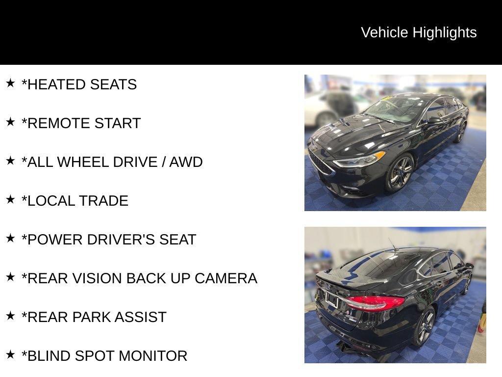 Used 2018 Ford Fusion Sport w/ Equipment Group 401A AWD/4WD image 5