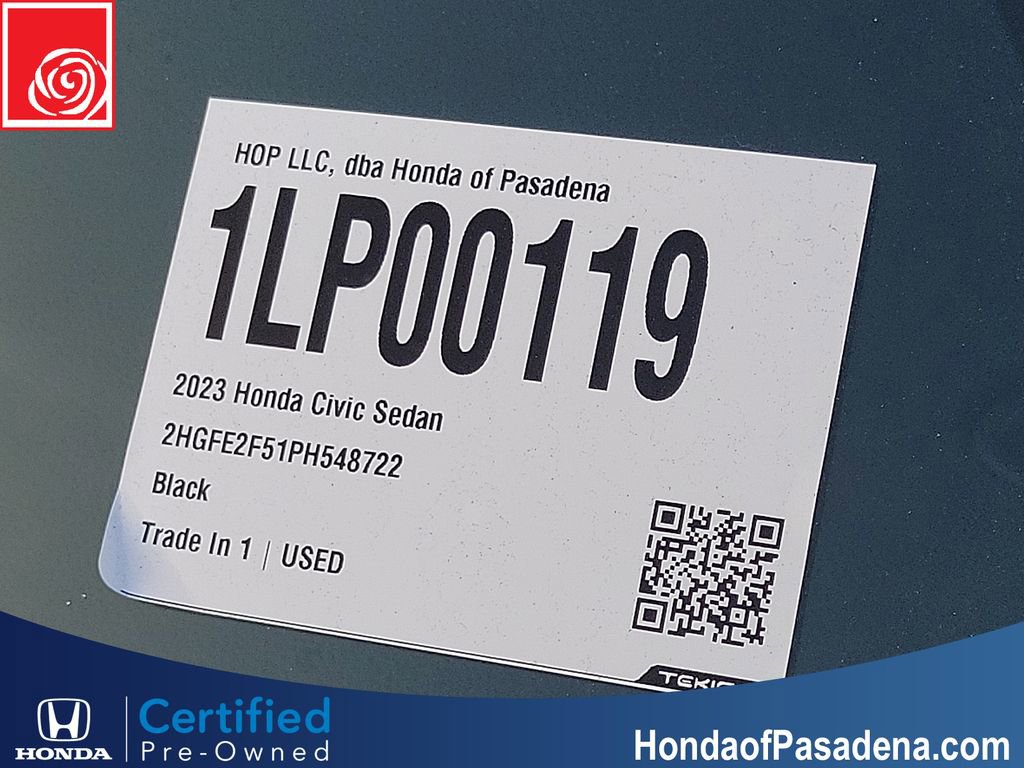 Certified 2023 Honda Civic Sport image 32