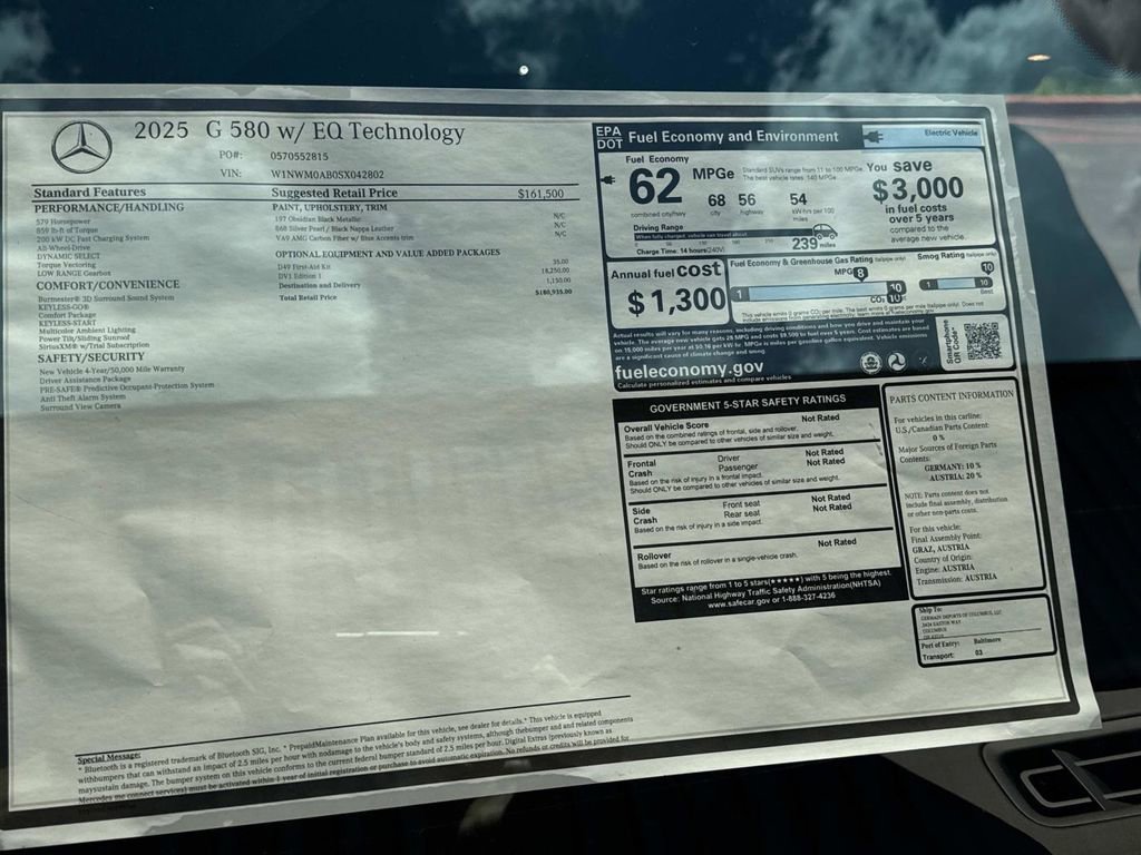 New 2025 Mercedes-Benz G 580 w/ EQ Technology image 31