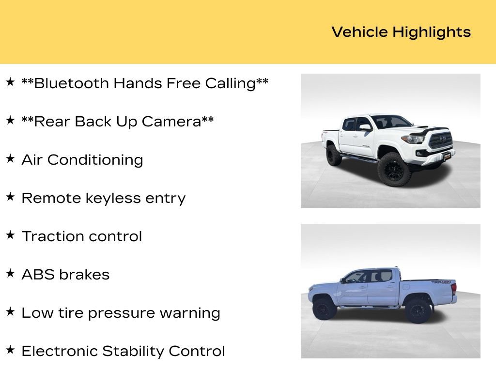 Used 2017 Toyota Tacoma TRD Sport w/ Tow Package (A/T) image 37