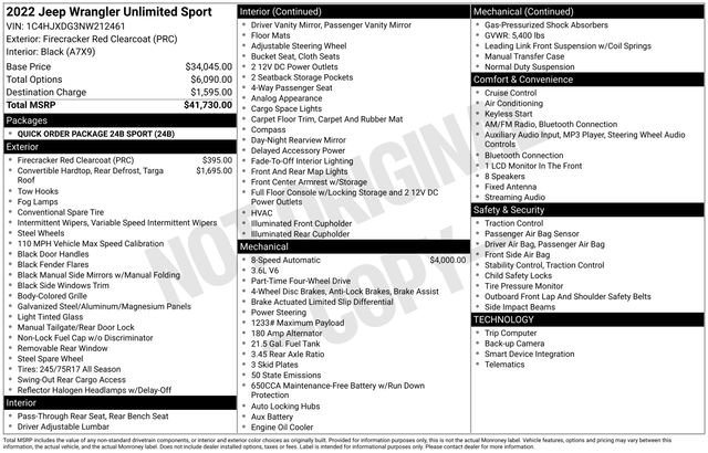 Used 2022 Jeep Wrangler Unlimited Sport image 6