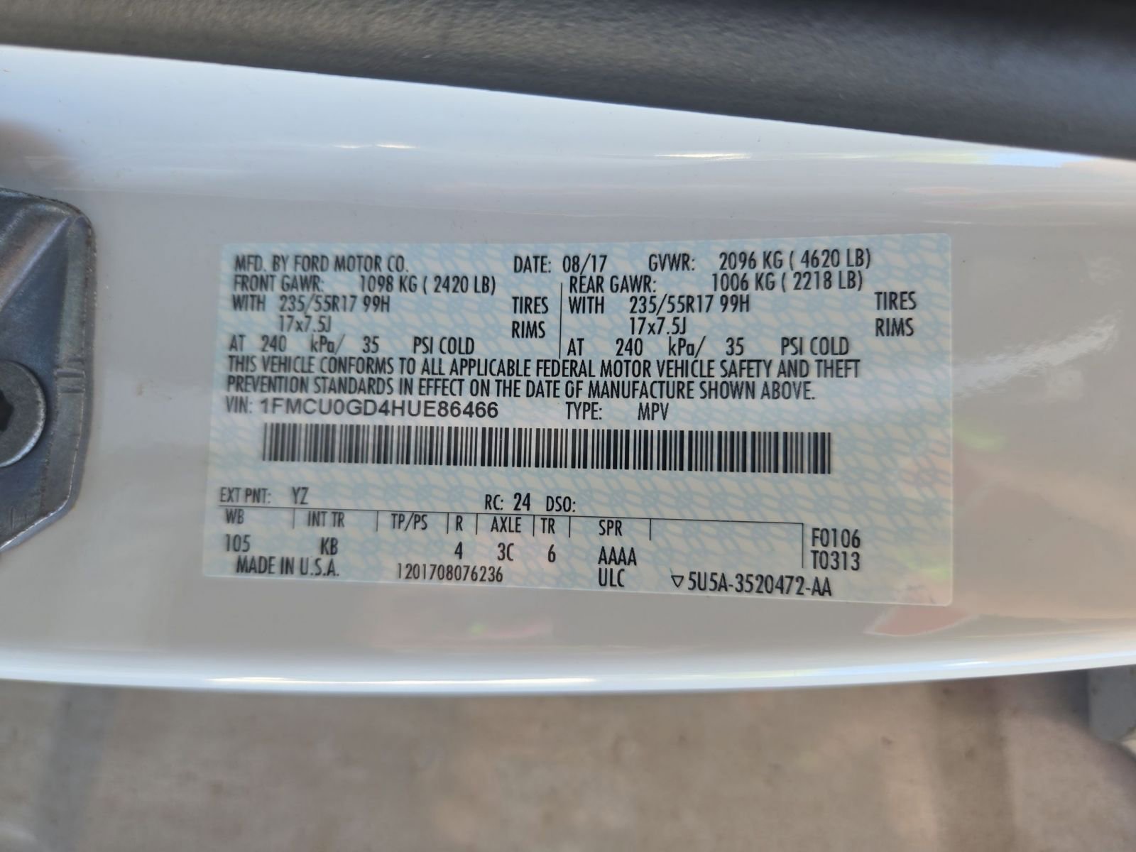 Used 2017 Ford Escape SE FWD image 30