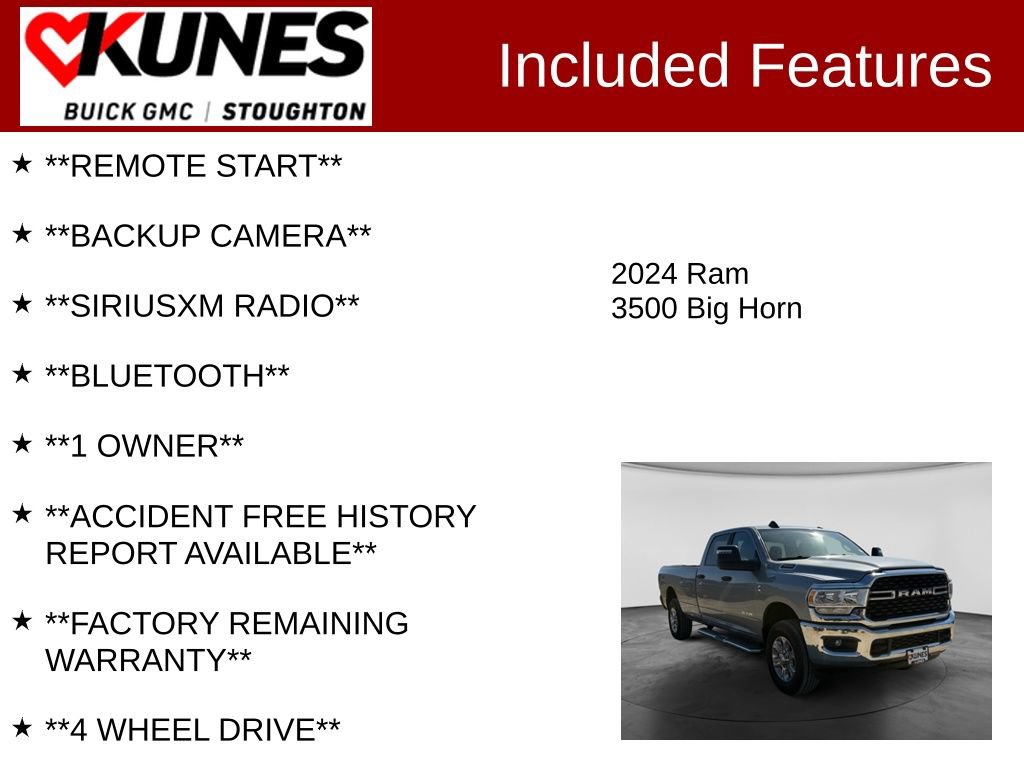 Used 2024 RAM 3500 Big Horn AWD/4WD image 2