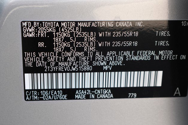 Certified 2018 Toyota RAV4 Limited w/ All Weather Liner Package image 34