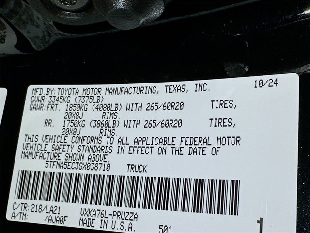 New 2025 Toyota Tundra Platinum image 24