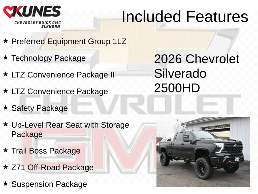 New 2026 Chevrolet Silverado 2500 LTZ w/ Trail Boss Package AWD/4WD video 2