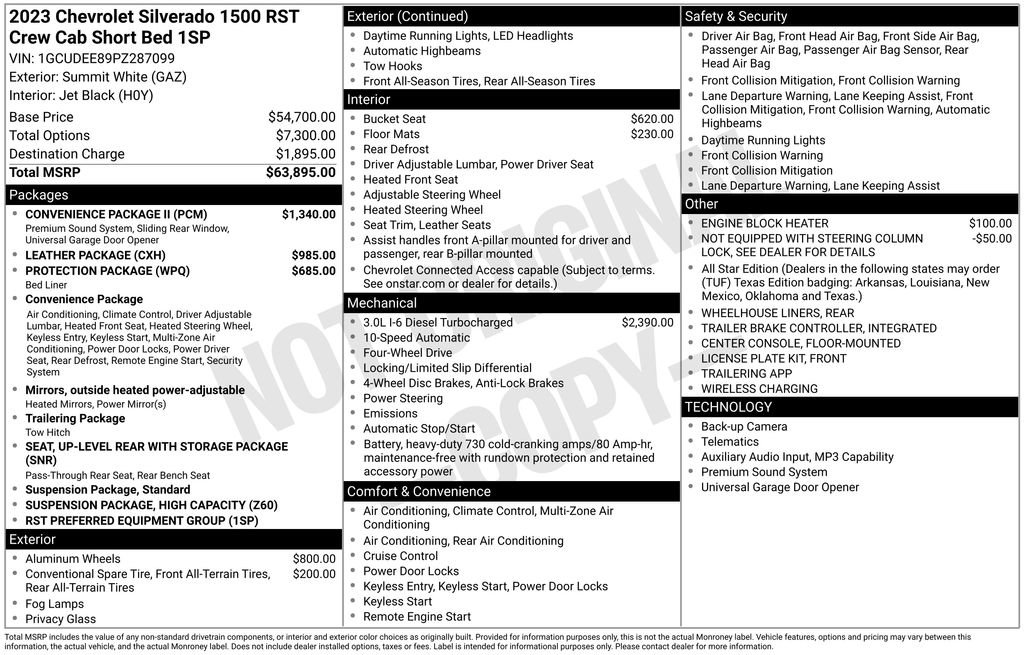 Used 2023 Chevrolet Silverado 1500 RST w/ Convenience Package II AWD/4WD image 25