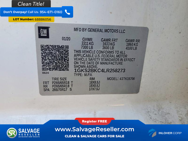 Used 2020 GMC Yukon SLT w/ Open Road Package AWD/4WD image 17