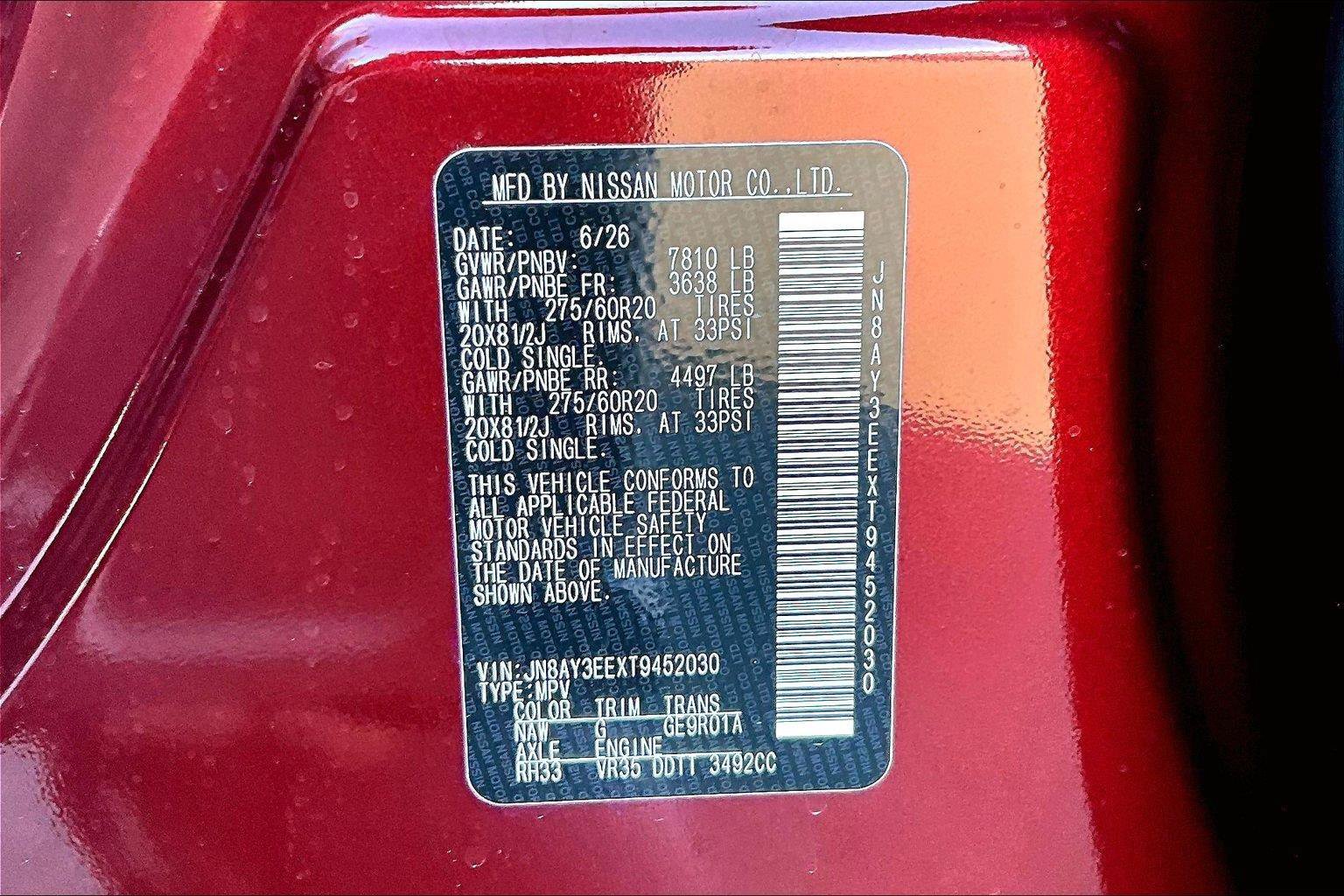 New 2026 Nissan Armada Platinum AWD/4WD image 9