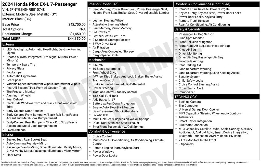 Used 2024 Honda Pilot EX-L image 45