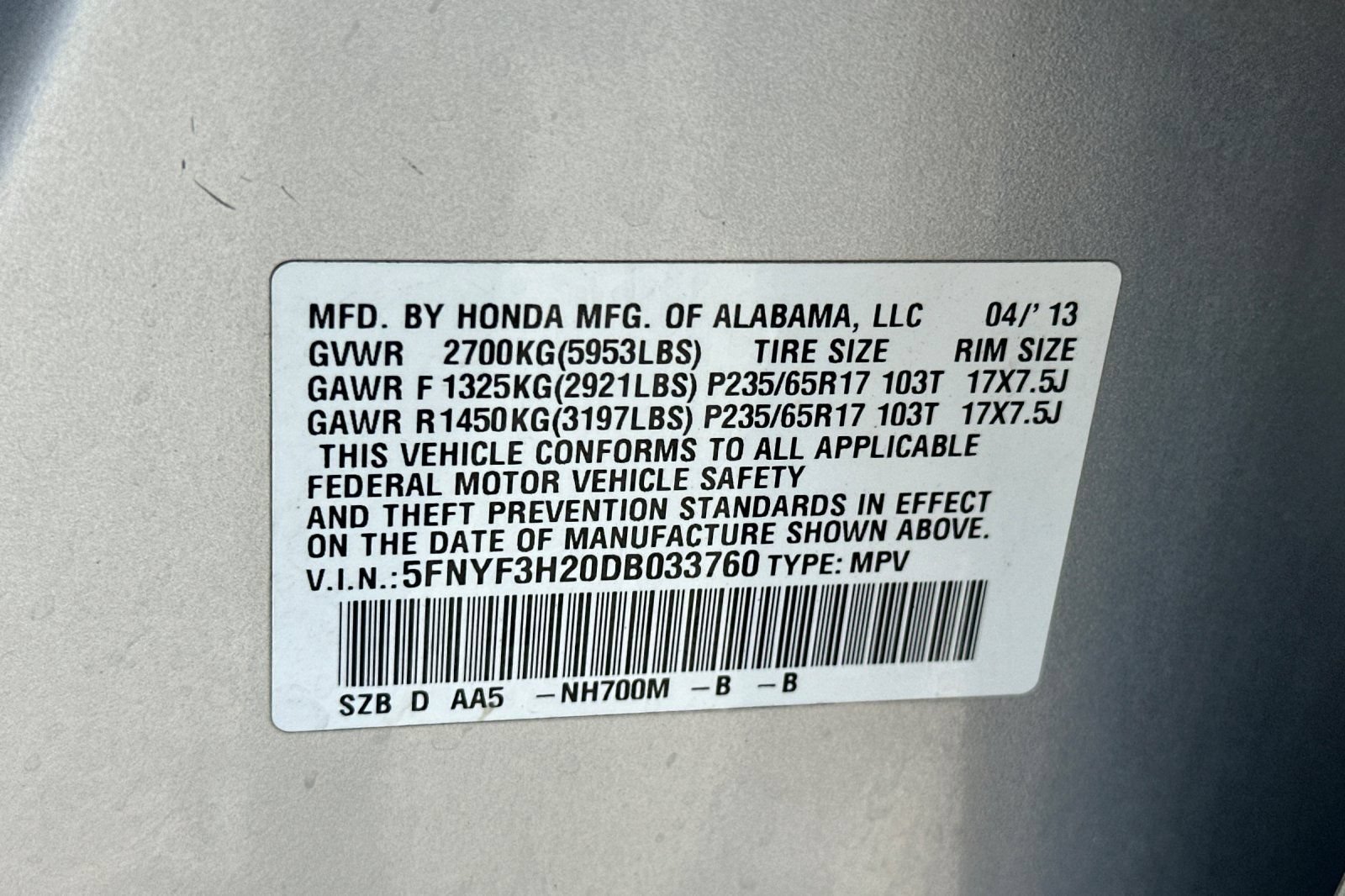 Used 2013 Honda Pilot LX image 27