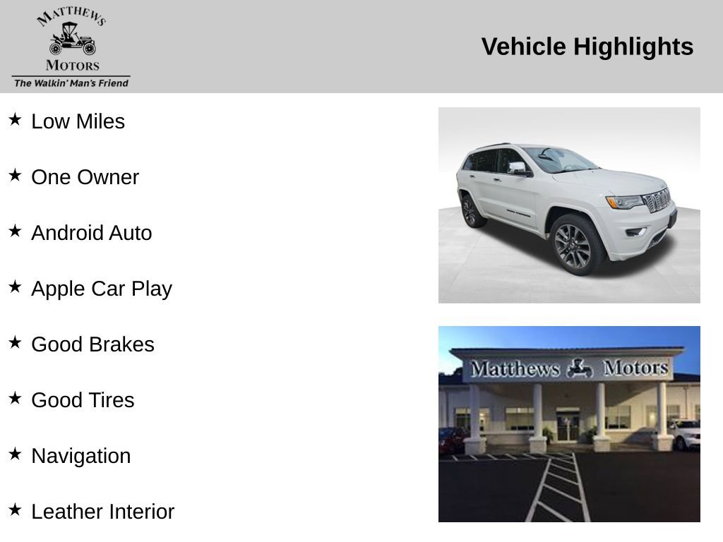 Used 2018 Jeep Grand Cherokee Overland image 12