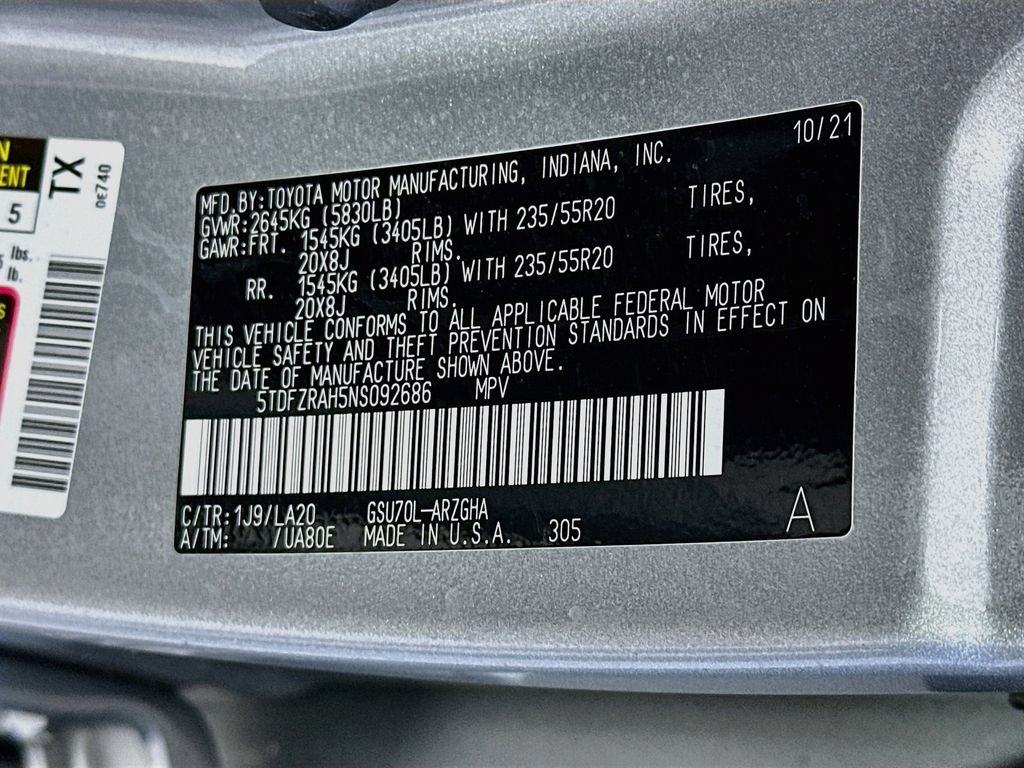 Used 2022 Toyota Highlander Platinum FWD image 37