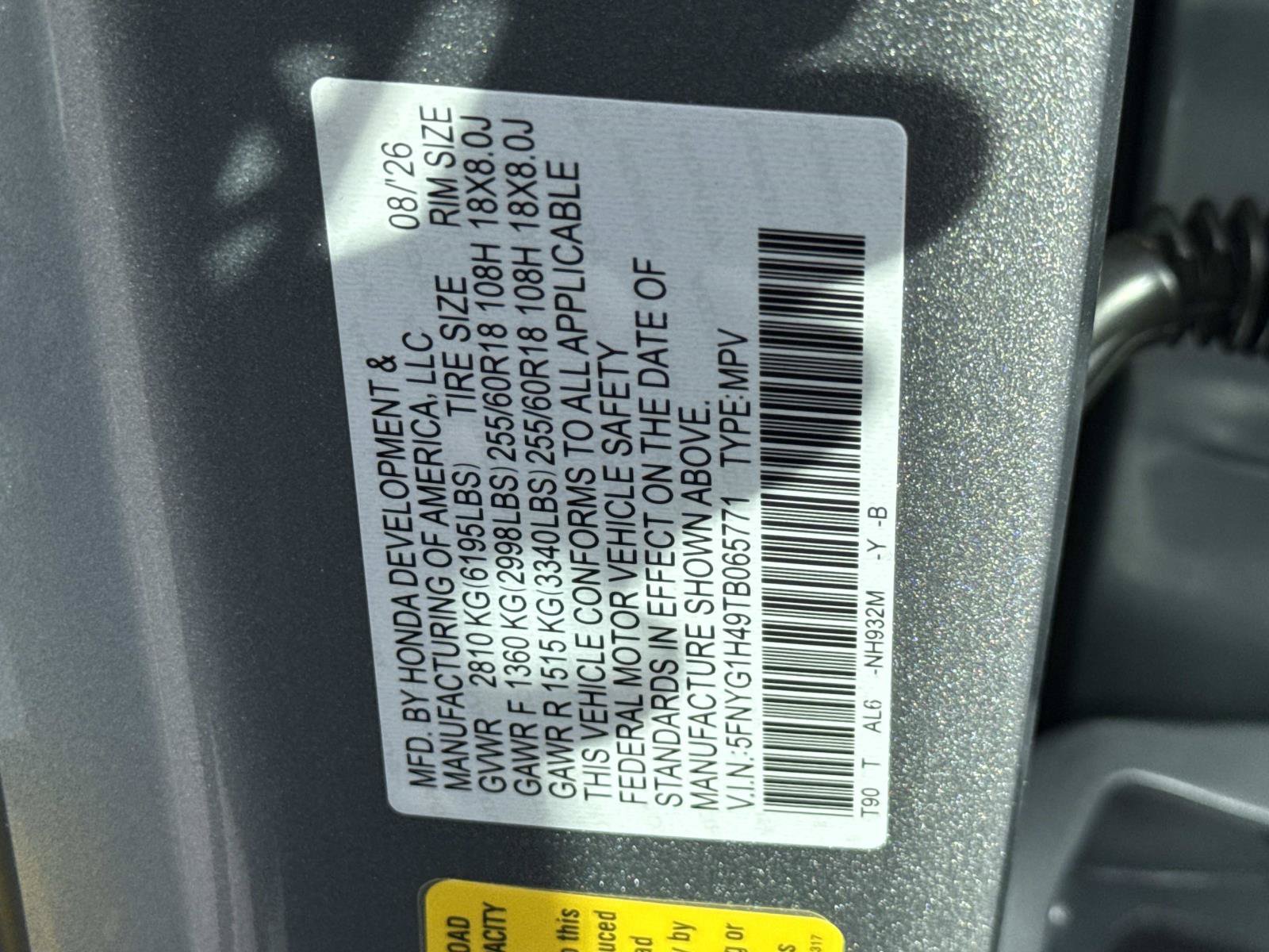 New 2026 Honda Pilot EX-L image 26