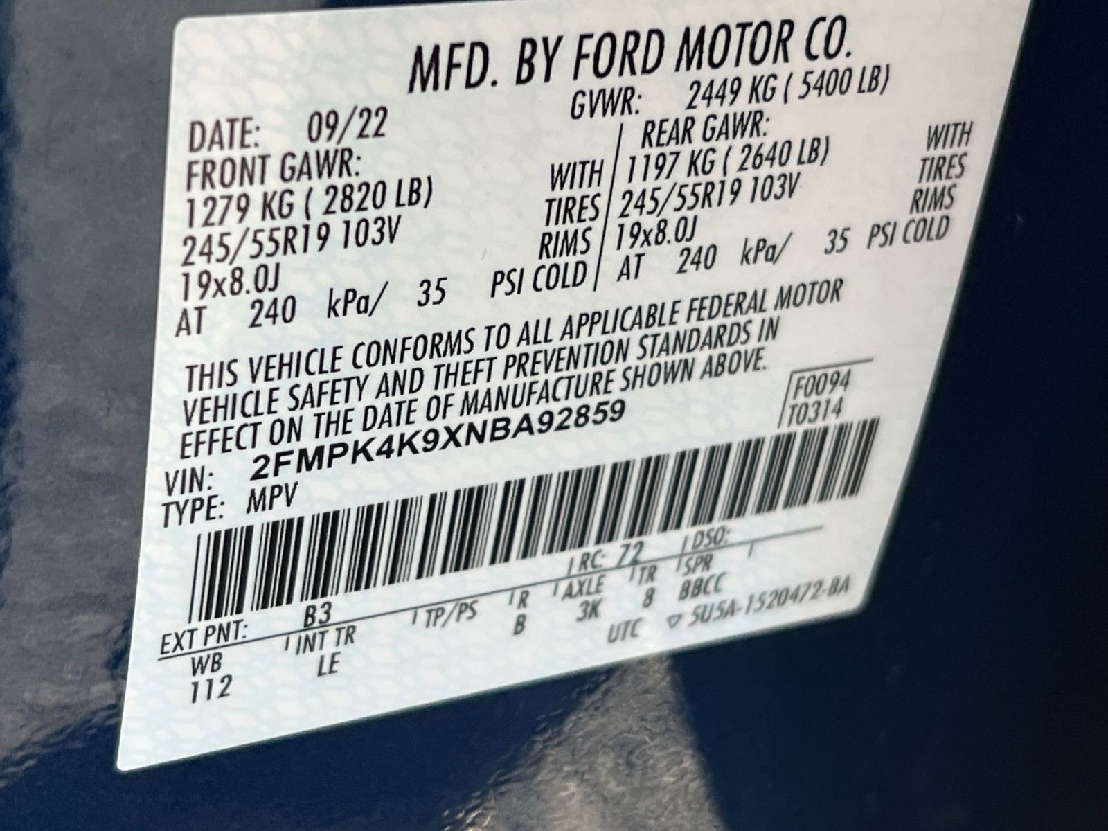 Certified 2022 Ford Edge Titanium image 28