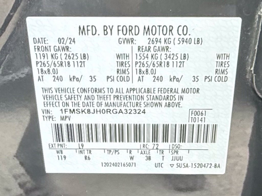 Certified 2024 Ford Explorer Timberline w/ Timberline Technology Package AWD/4WD image 32