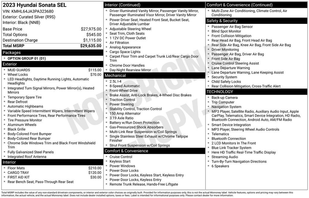 Certified 2023 Hyundai Sonata SEL FWD image 40
