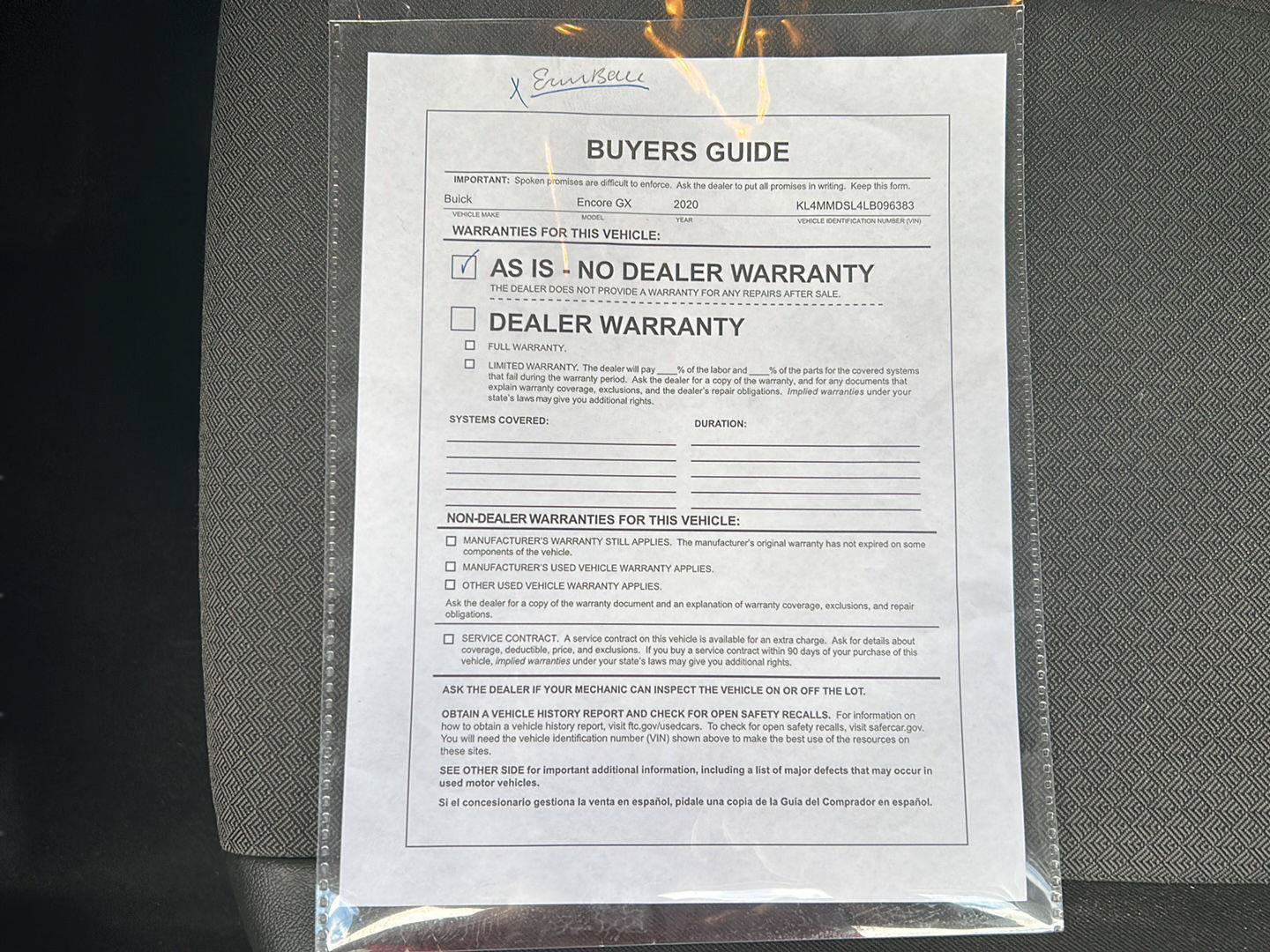 Used 2020 Buick Encore GX Select FWD image 26