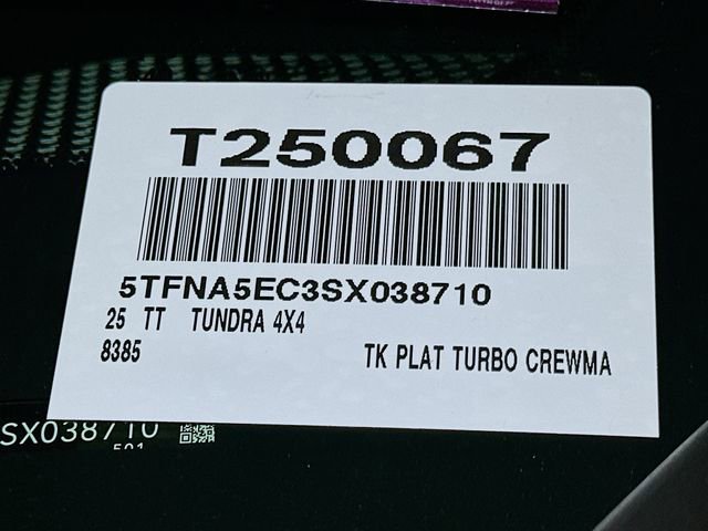 New 2025 Toyota Tundra Platinum image 17