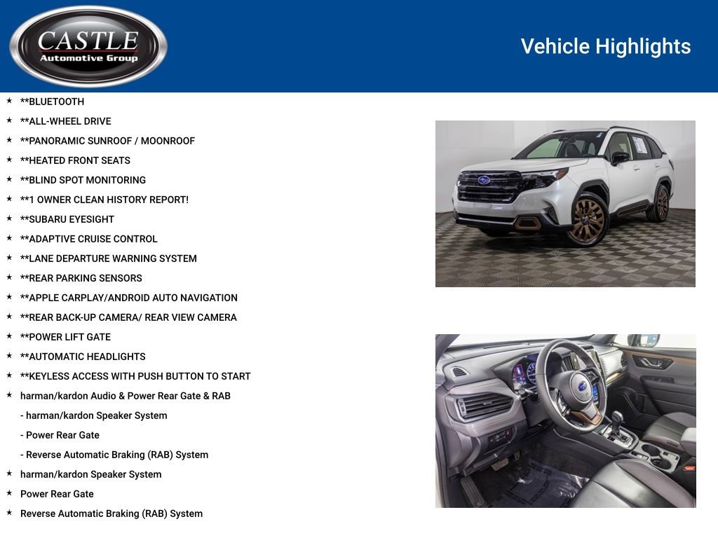 Used 2025 Subaru Forester Sport w/ Popular Package #2 image 3