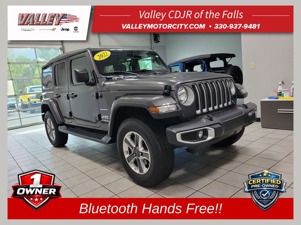 Certified 2022 Jeep Wrangler Unlimited Sahara AWD/4WD image 1