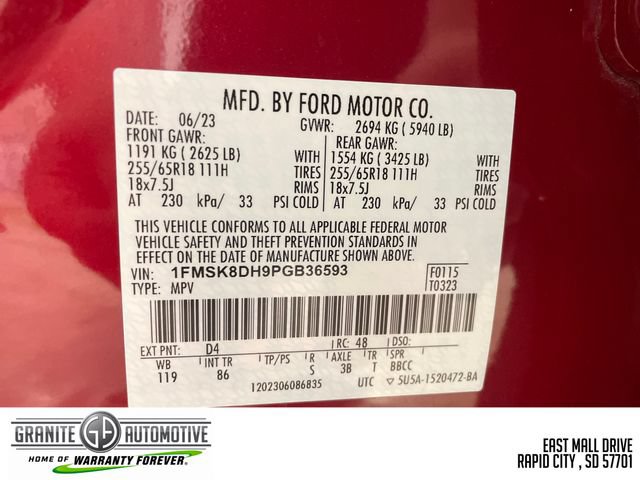 Used 2023 Ford Explorer XLT AWD/4WD image 34