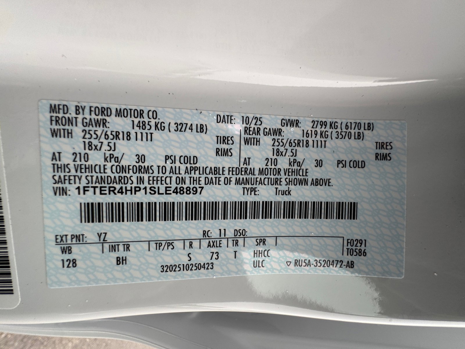 New 2025 Ford Ranger XLT w/ Black Appearance Package image 34