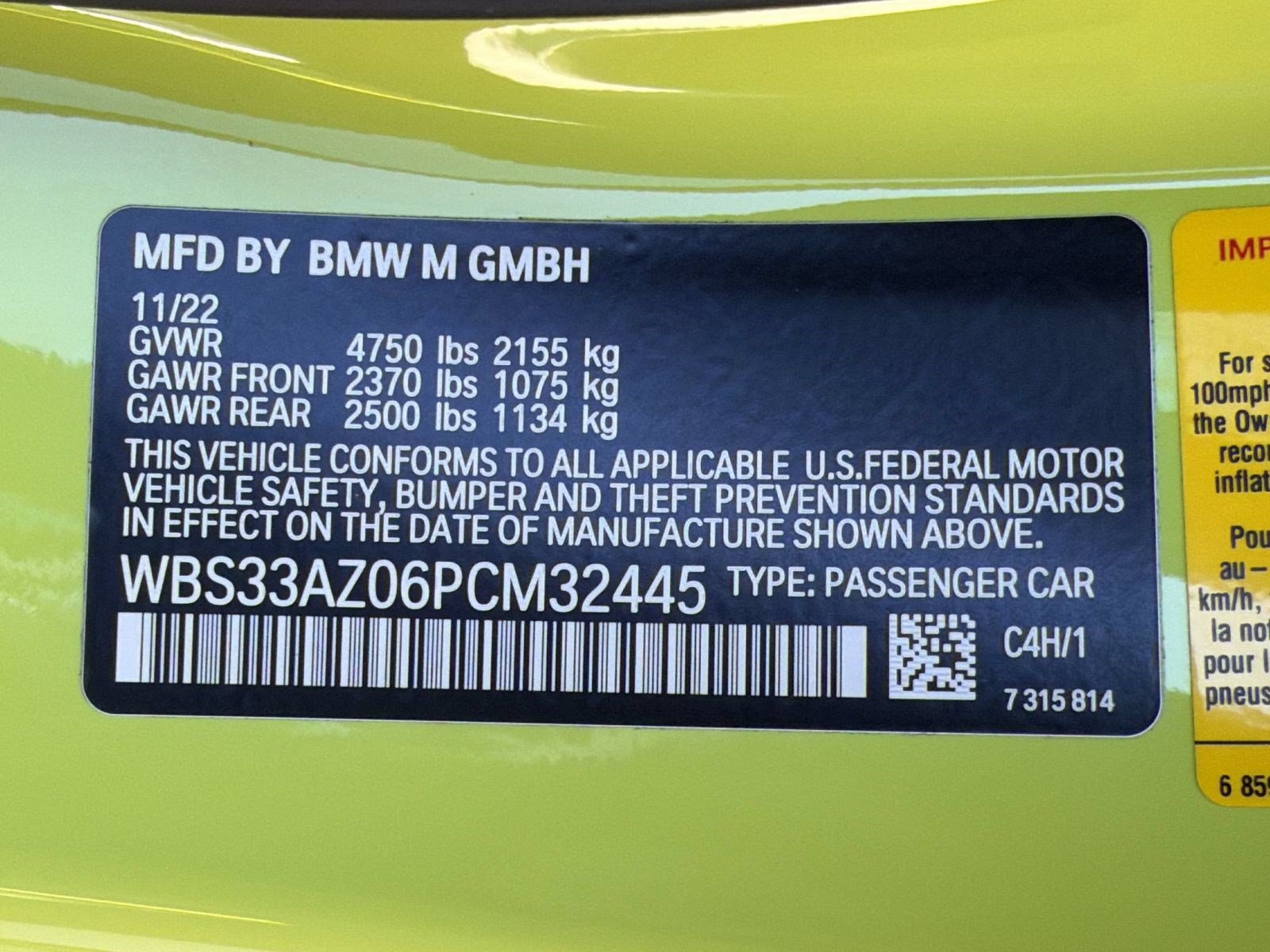 Used 2023 BMW M4 Competition w/ Executive Package RWD image 23