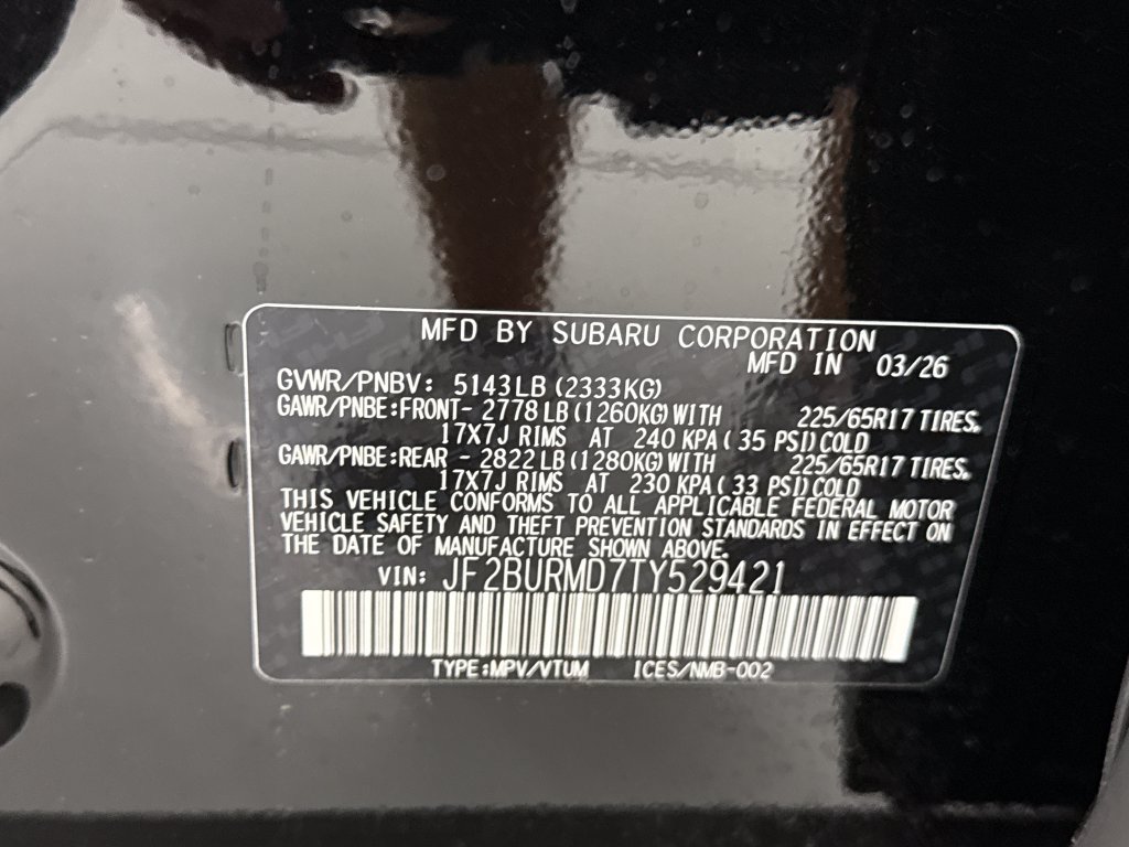 New 2026 Subaru Outback Wilderness w/ Wilderness Package AWD/4WD image 30