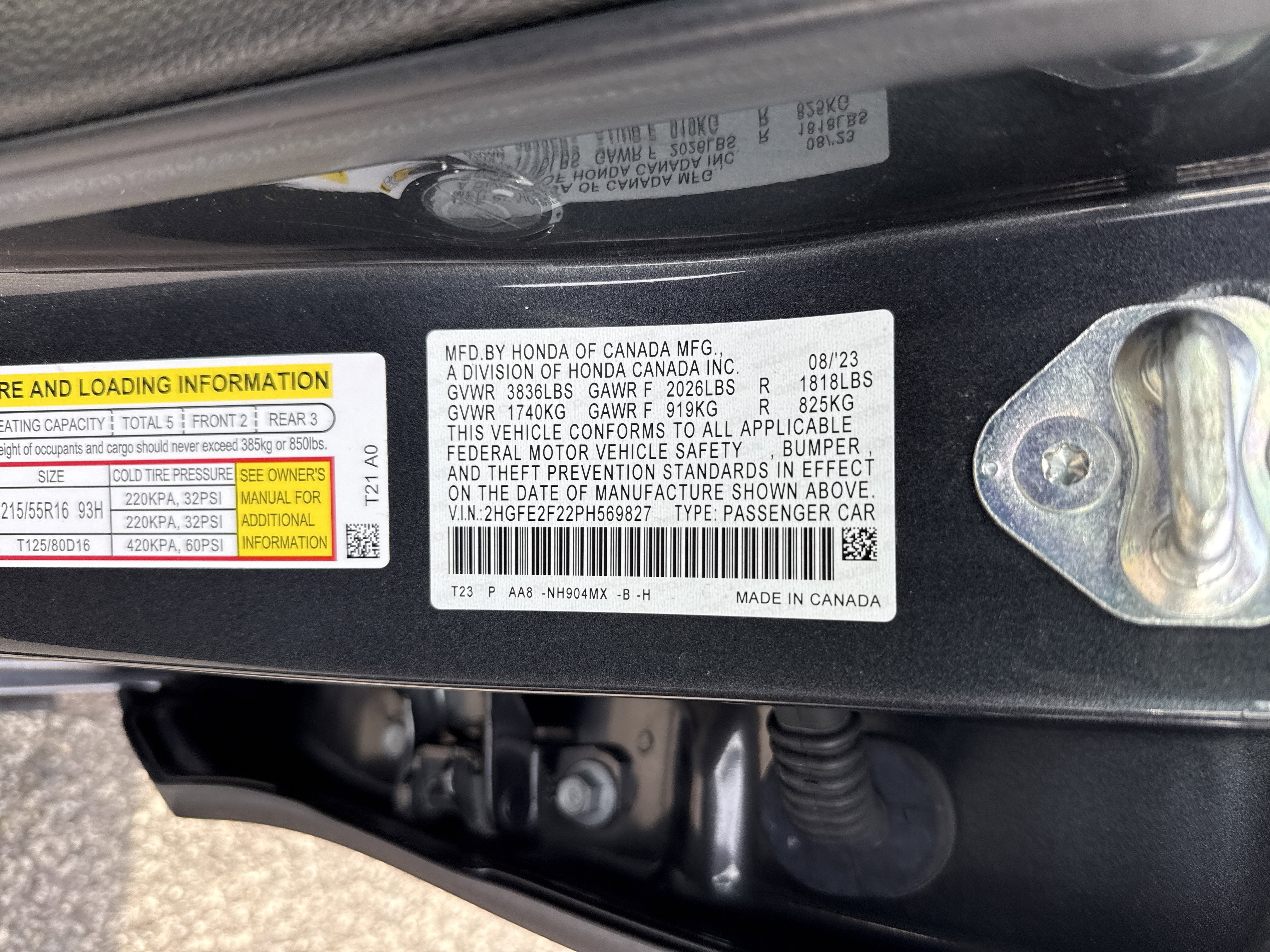 Certified 2023 Honda Civic LX image 36