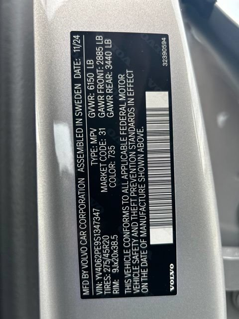 Certified 2025 Volvo XC90 B6 Plus AWD/4WD image 30