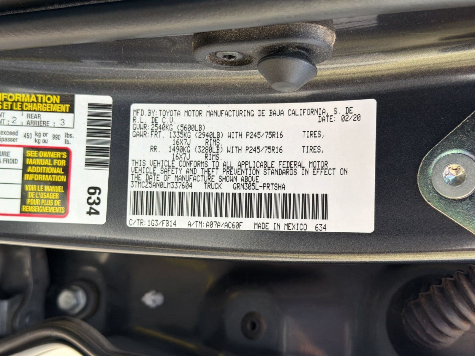 Used 2020 Toyota Tacoma SR AWD/4WD image 23