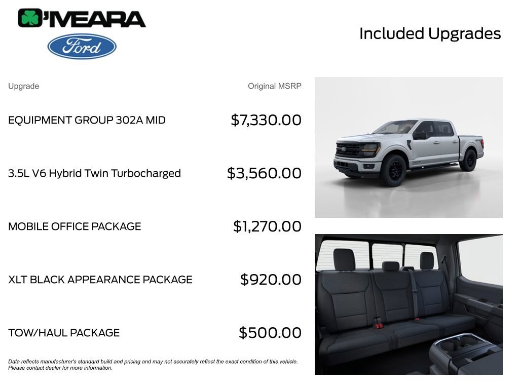 New 2026 Ford F150 XLT w/ Equipment Group 302A MID AWD/4WD image 4