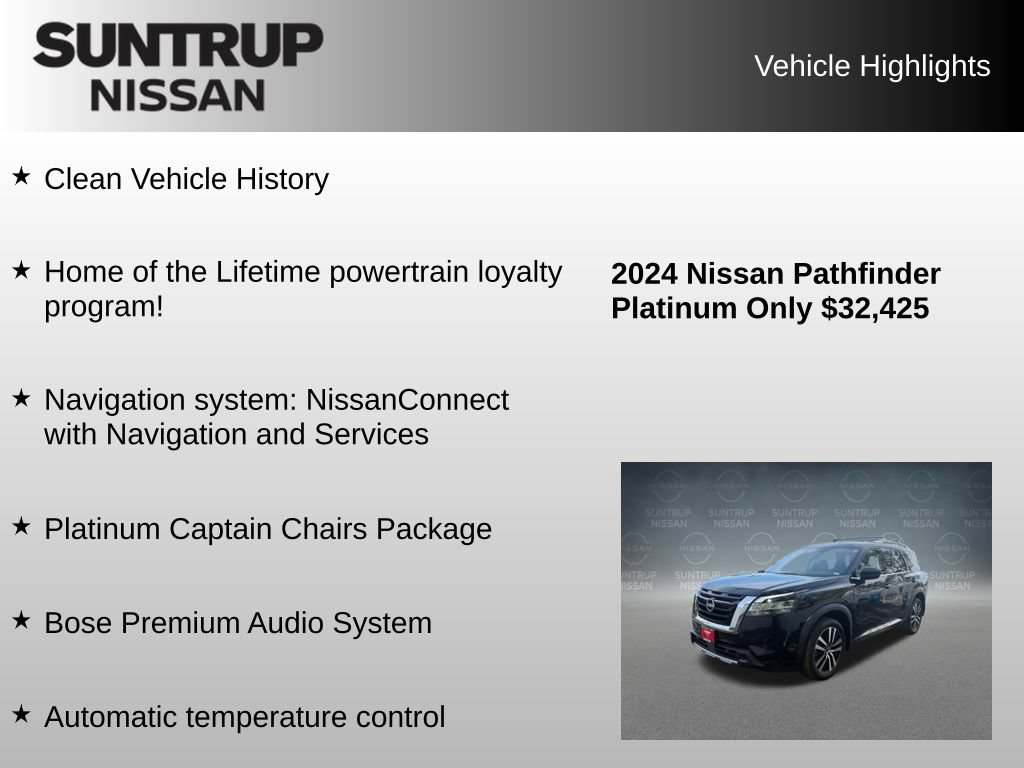 Used 2024 Nissan Pathfinder Platinum FWD image 8