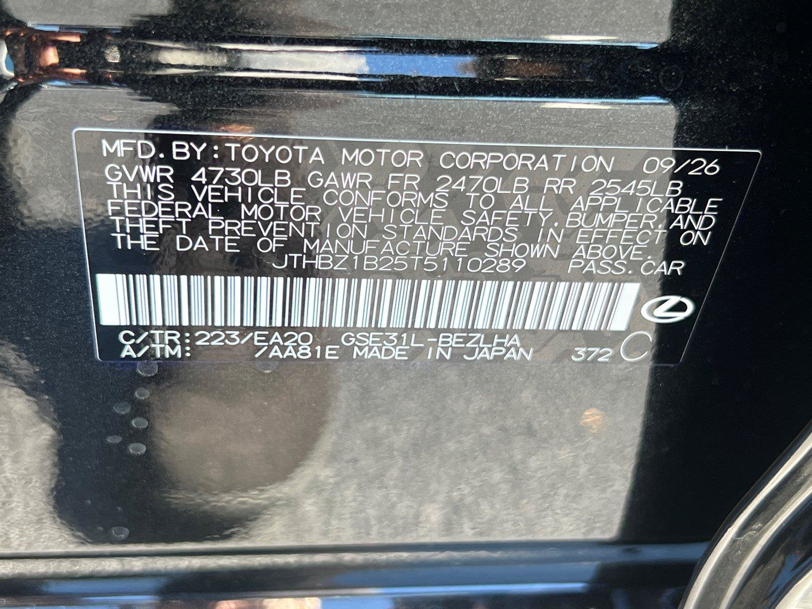 New 2026 Lexus IS 350 F Sport w/ Accessory Package Z1 RWD image 25