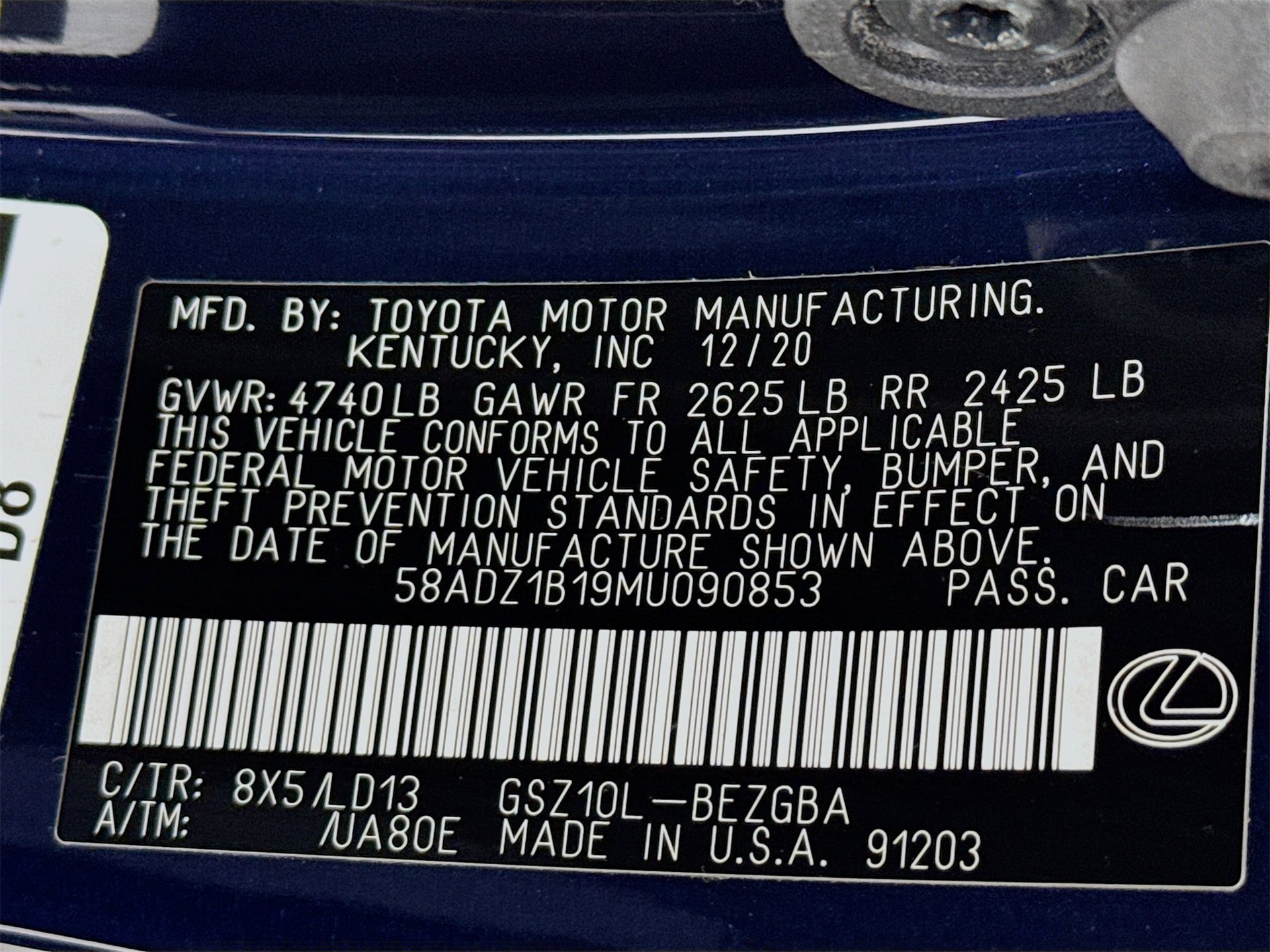 Used 2021 Lexus ES 350 w/ Premium Package image 33