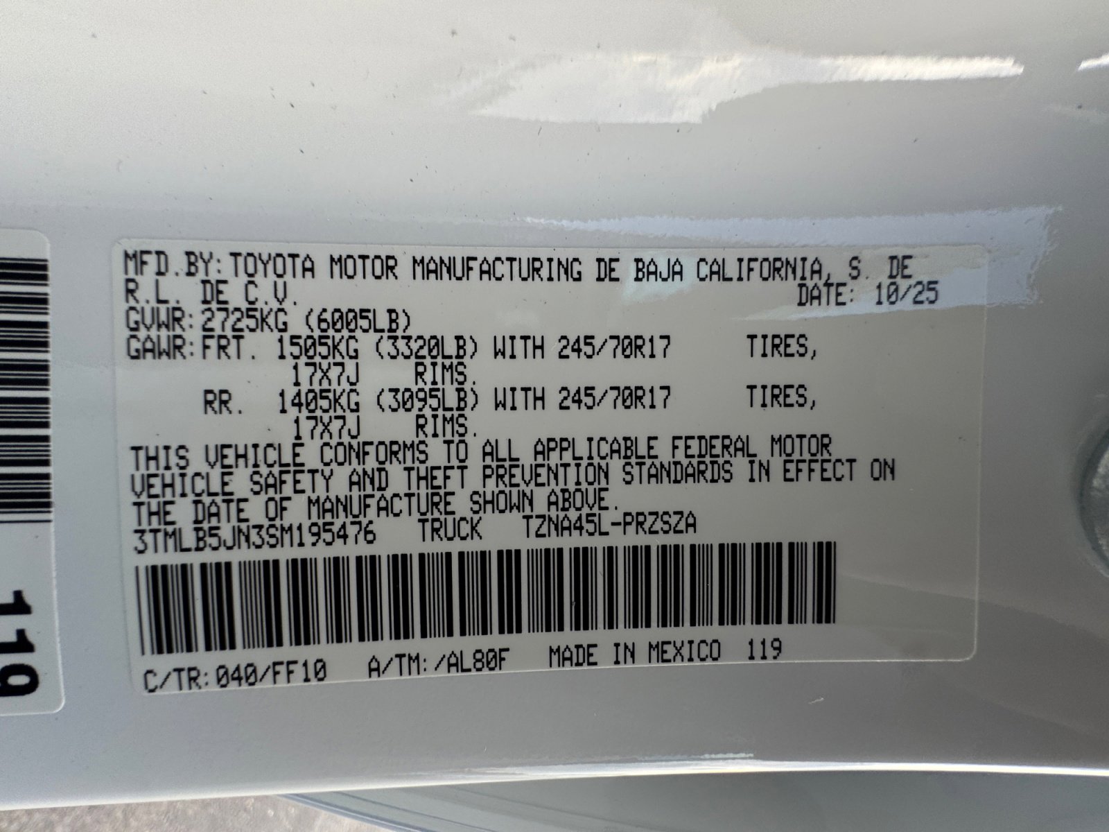 New 2025 Toyota Tacoma SR5 image 34