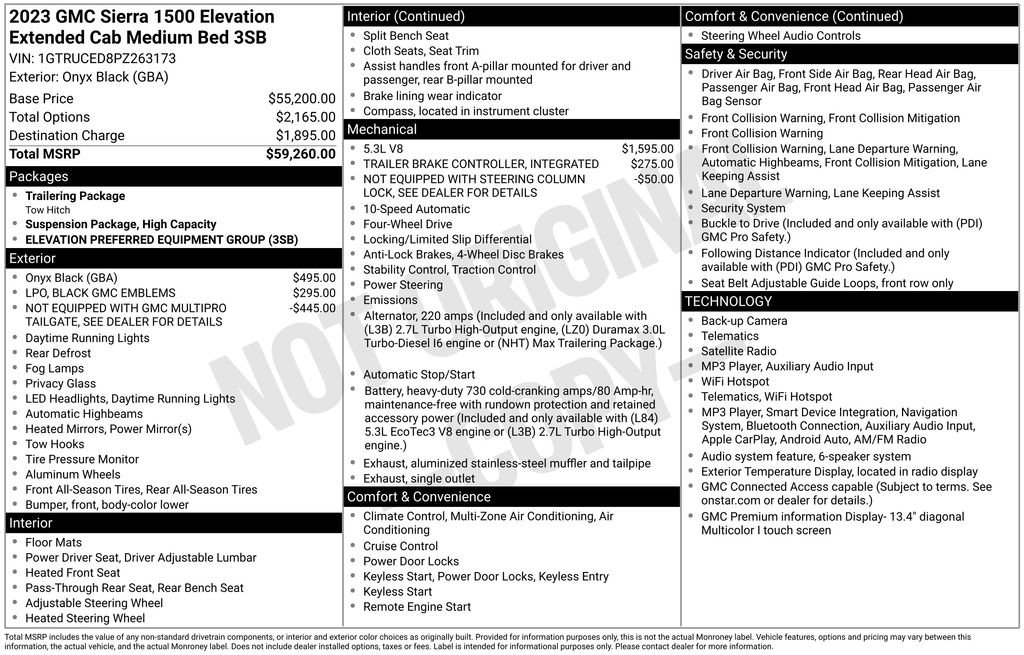 Used 2023 GMC Sierra 1500 Elevation AWD/4WD image 41